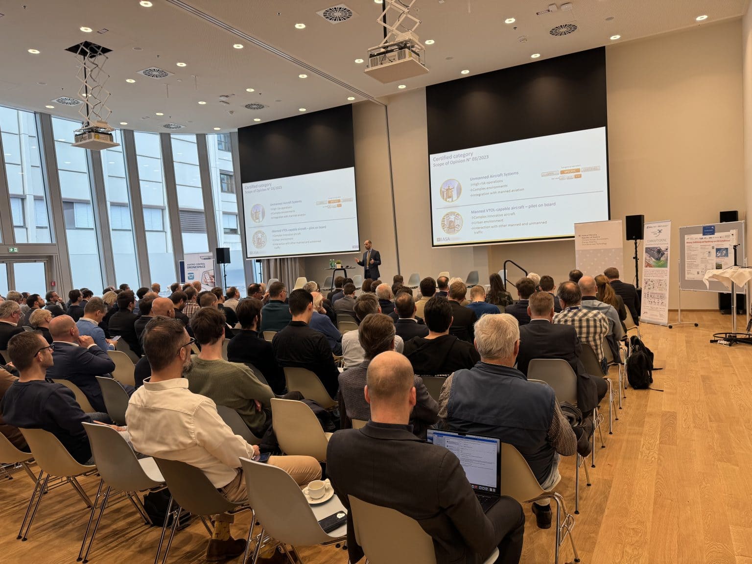 Der Key-note Vortrag wurde von Natale di Rubbo von der European Union Aviation Safety Agency (EASA) gehalten, Foto: JOANNEUM RESEARCH