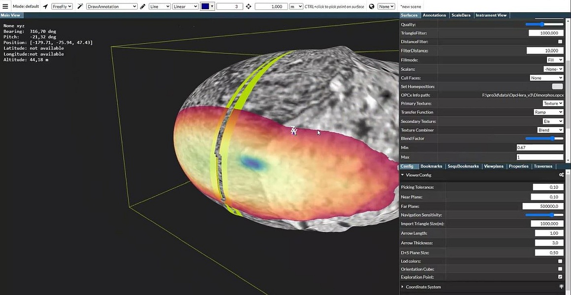 3D Analyse im Visualiserungstool PRo3D