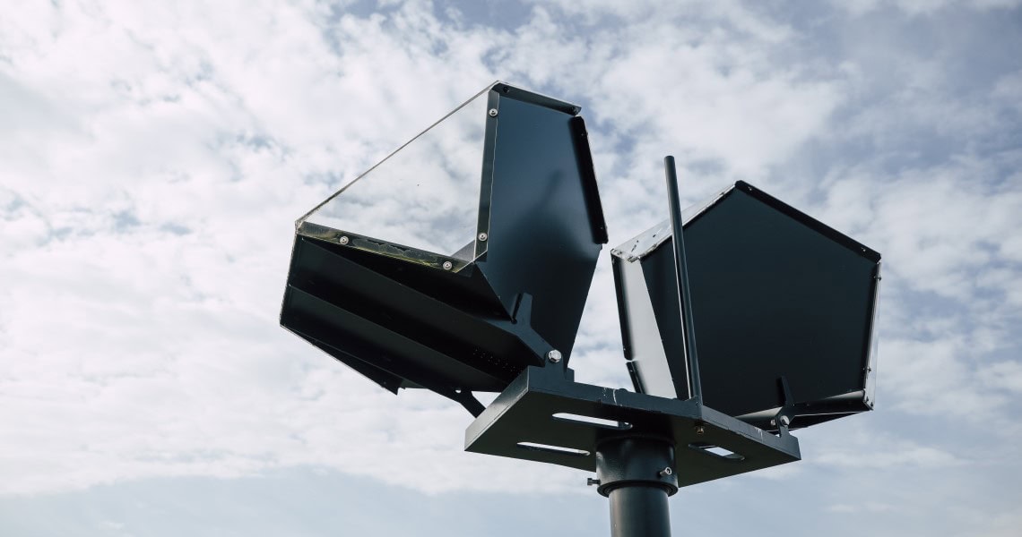 Corner Reflektor am Flughafen Graz-Thalerhof Foto: JOANNEUM RESEARCH/B. Bergmann