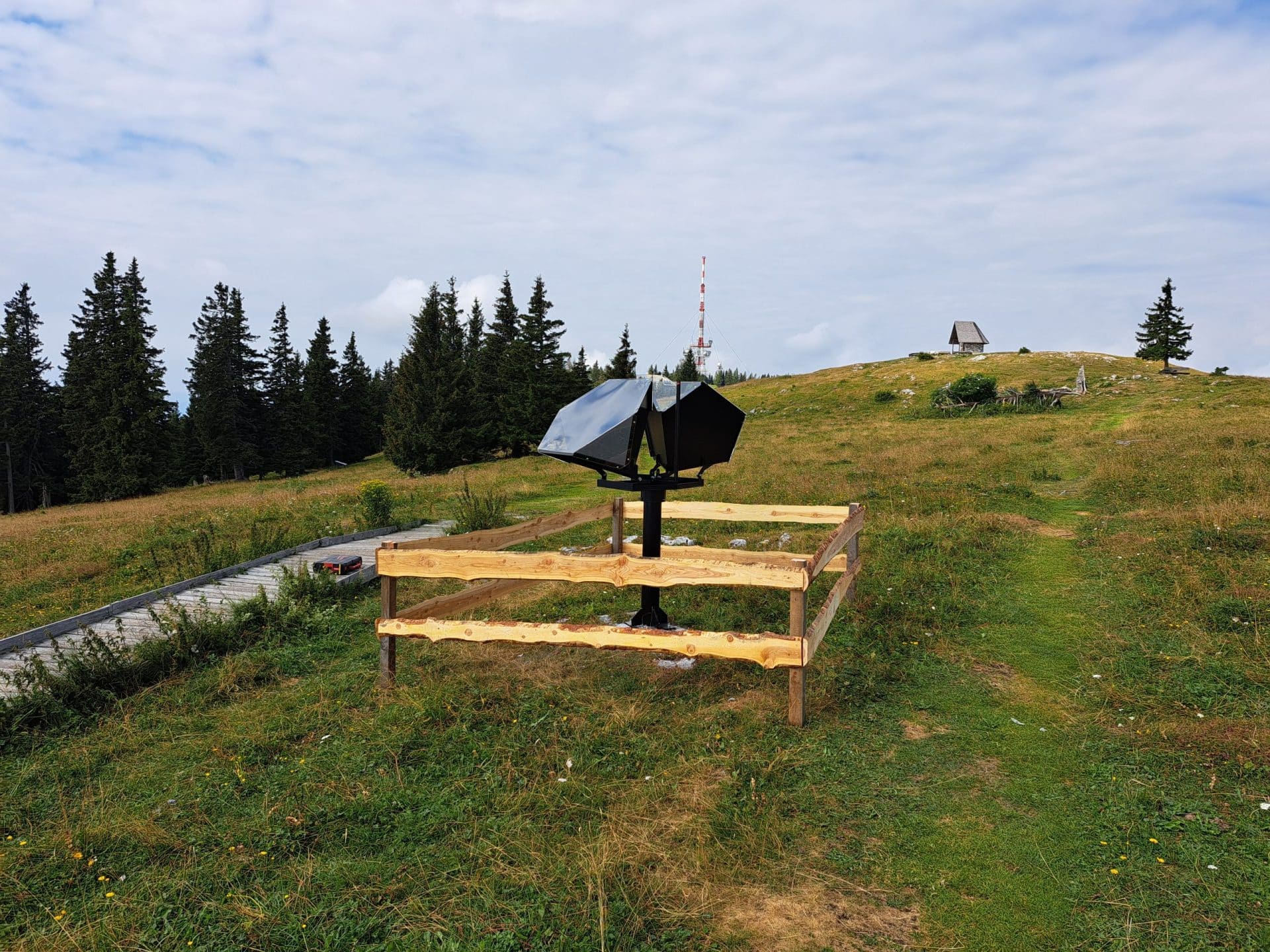 Der Corner Reflektor am Grazer Hausberg Foto: JOANNEUM RESEARCH