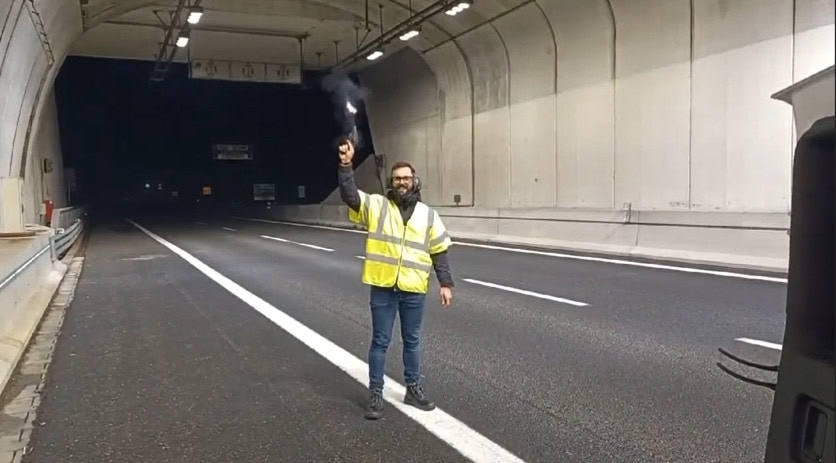 Marco Zuin (CEO von Triveneto Servizi) aktiv beim Abnahmetest Foto: JOANNEUM RESEARCH