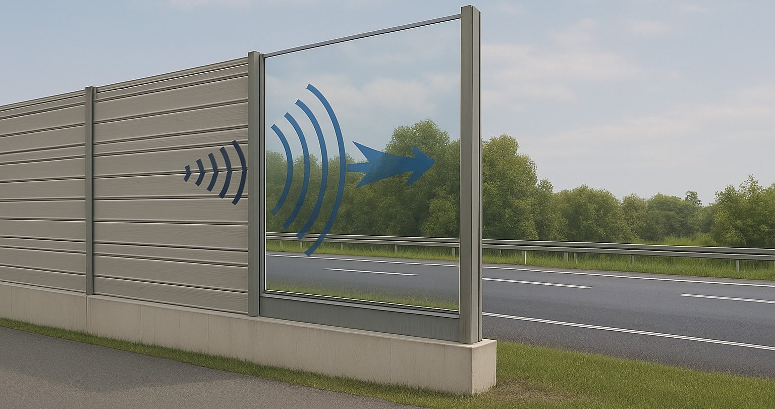 Symbolbild Lärmschutzwand erstellt mit Hilfe von KI Bild: JOANNEUM RESEARCH