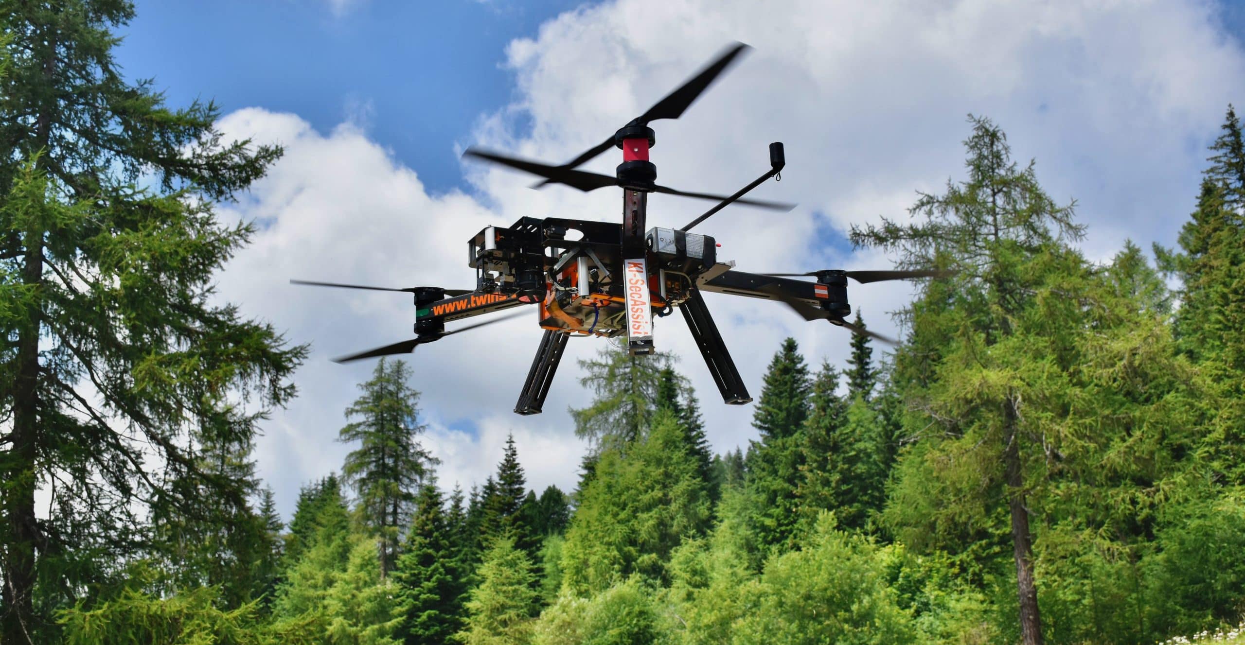 KiSecAssist Drohne im Einsatz Foto: JOANNEUM RESEARCH