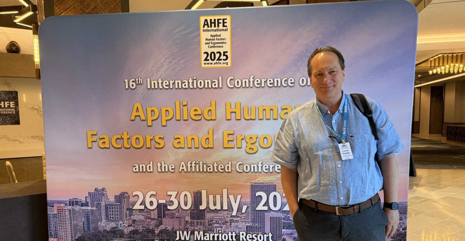 Lucas Paletta auf der AHFE International Conference Foto: JOANNEUM RESEARCH