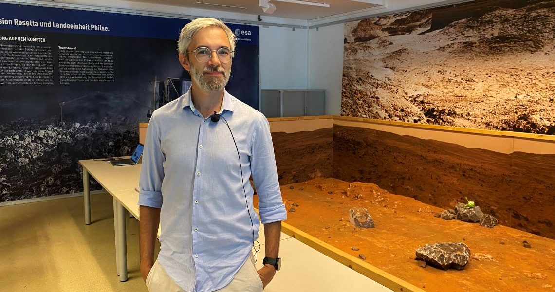Thomas Ortner hielt einen Vortrag bei Graz in Space über 3D-Visualisierungen für Mars Missionen