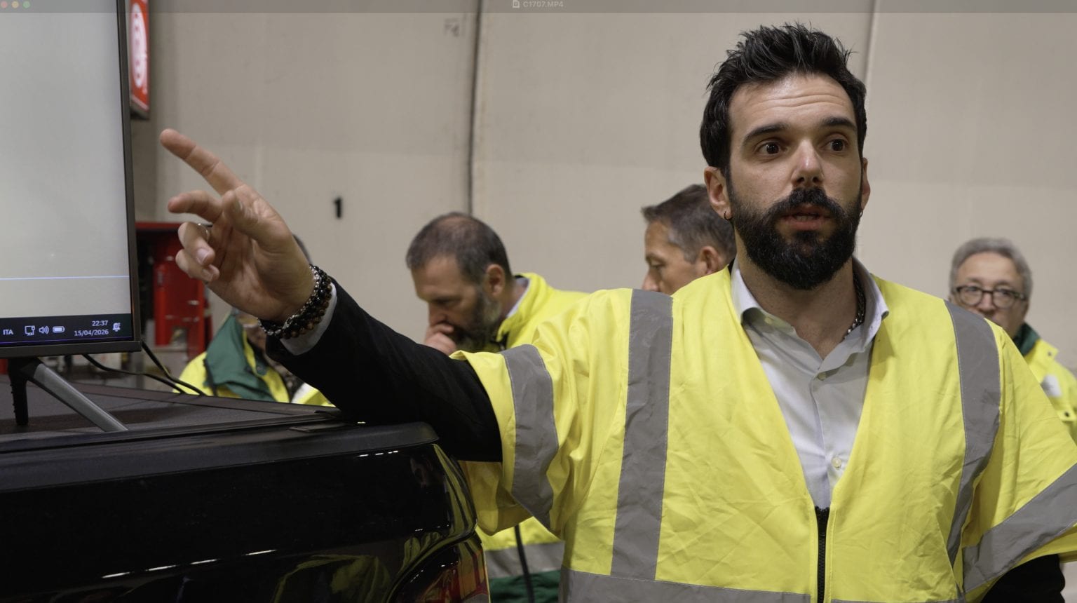 Marco Zuin, CEO von Triveneto Servizi erklärt die Testszenarien
