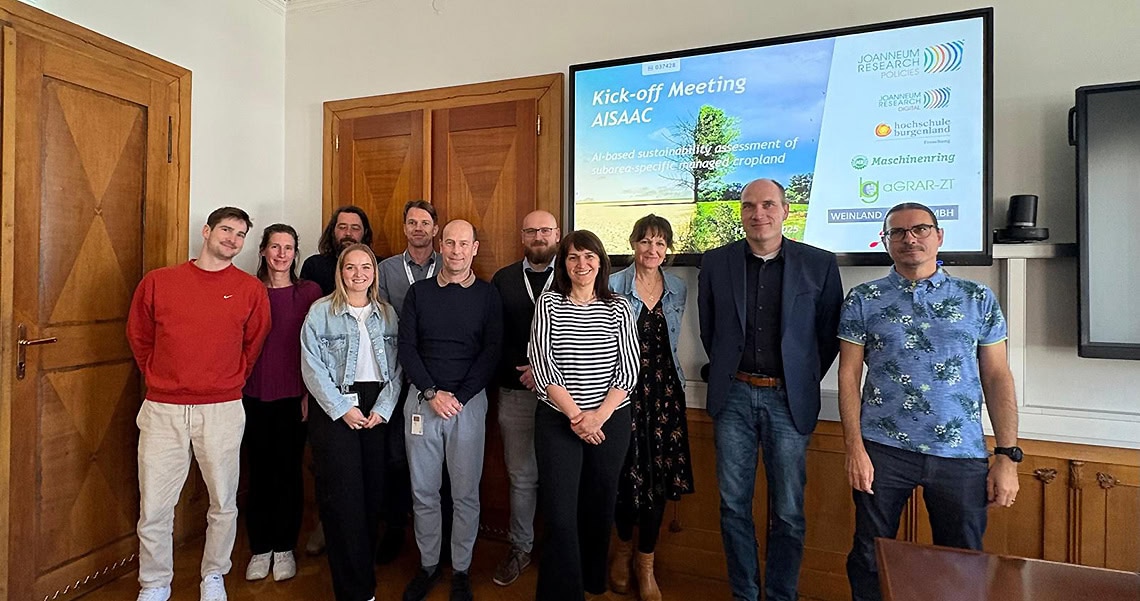 Gruppe beim Kickoff vom Projekt AISAAC