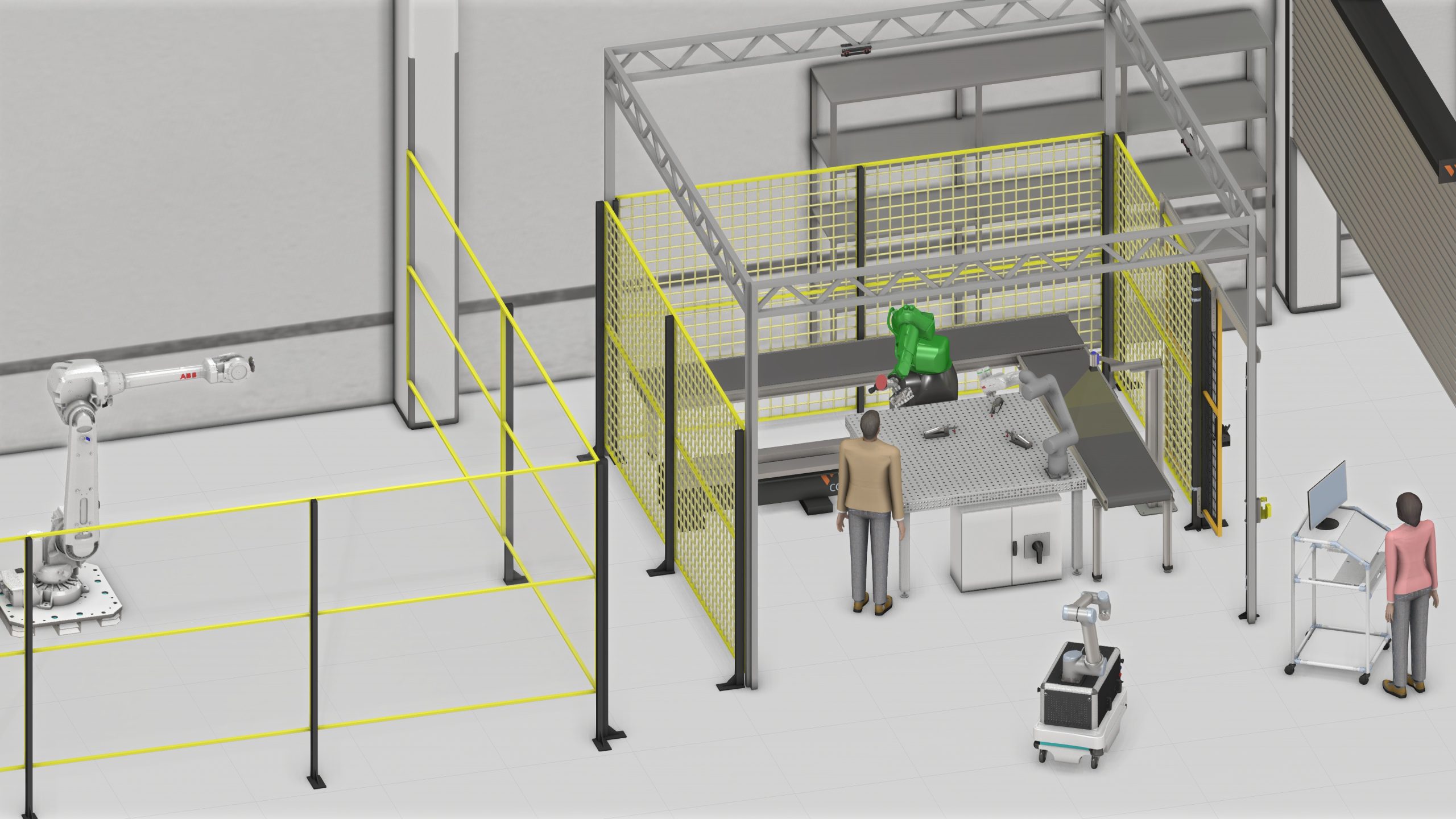 Simulation einer Produktionsanlage