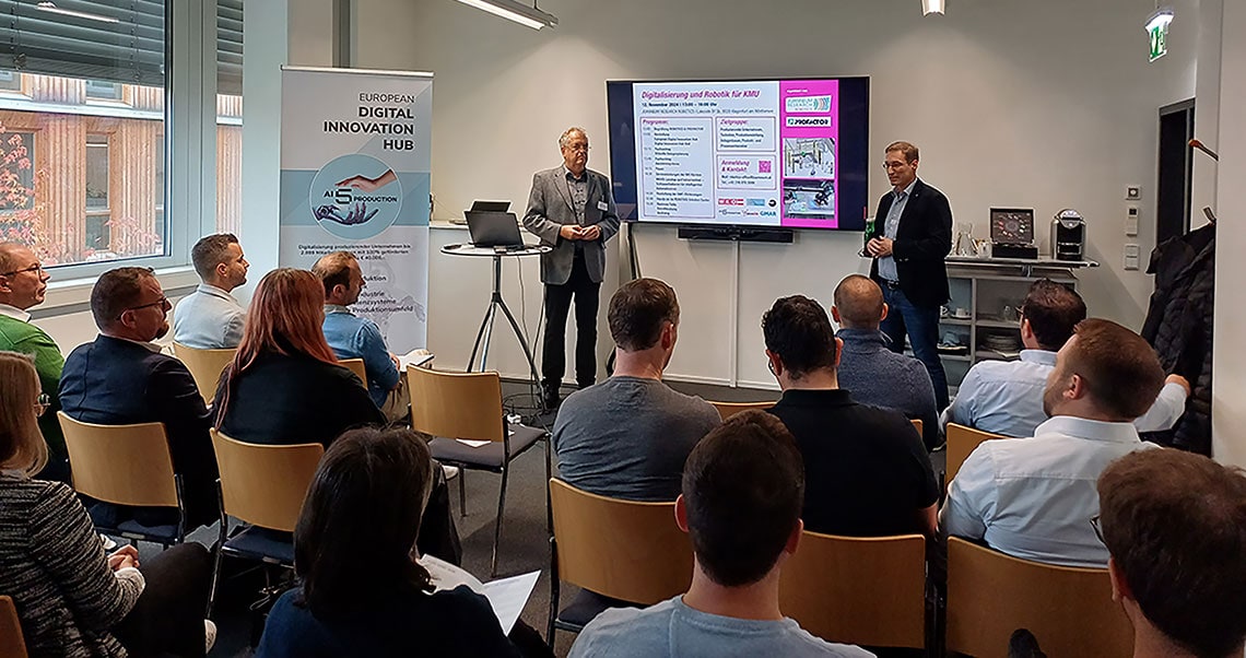 Begrüßung von Anton Scheibelmasser und Helmut Nöhmayer