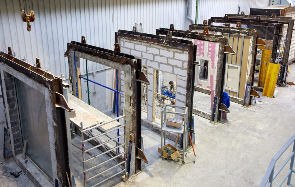 unterschiedliche Wände bei Tecnalia