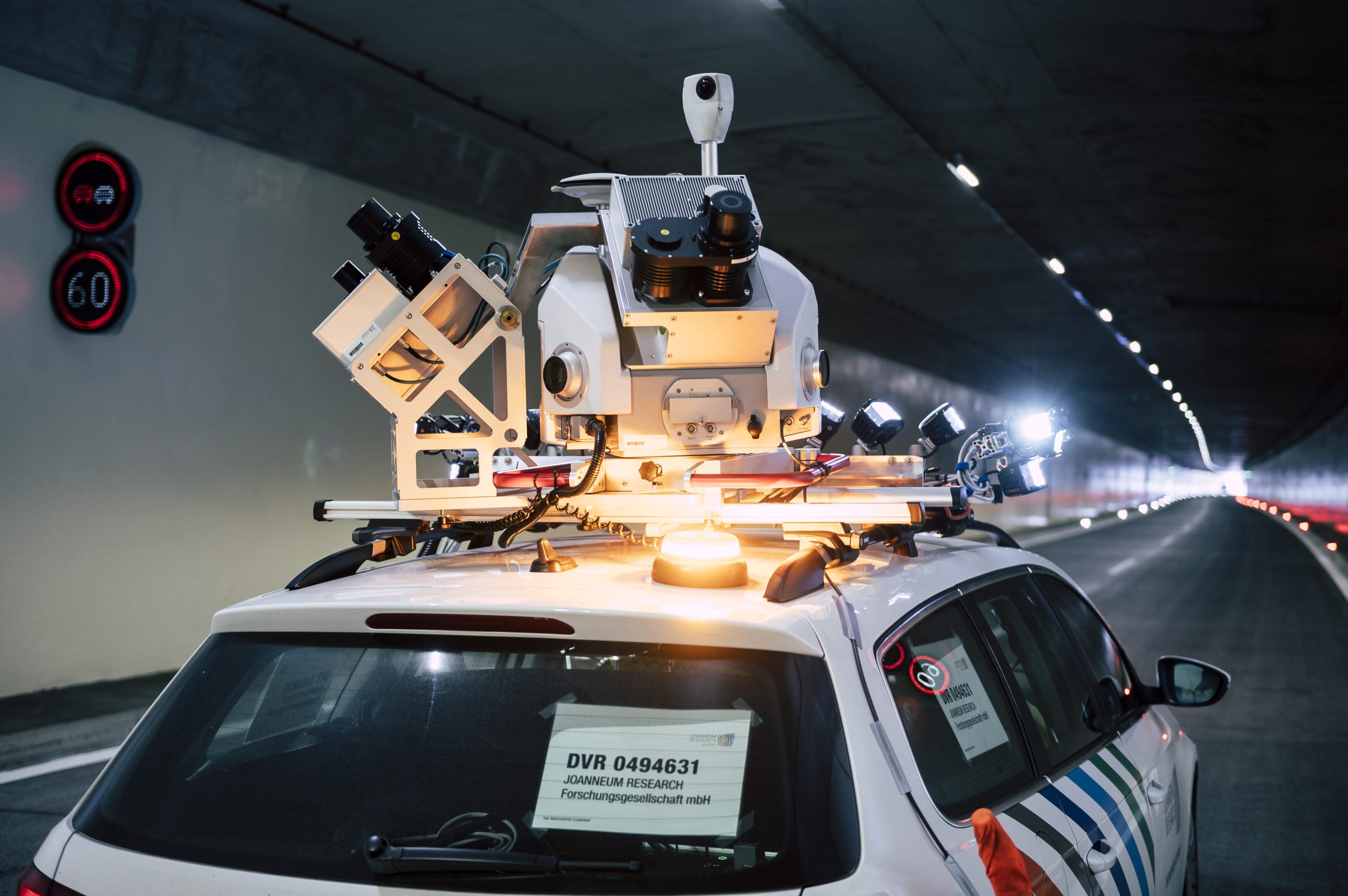 Mobile Mapping System Aufbau auf Auto