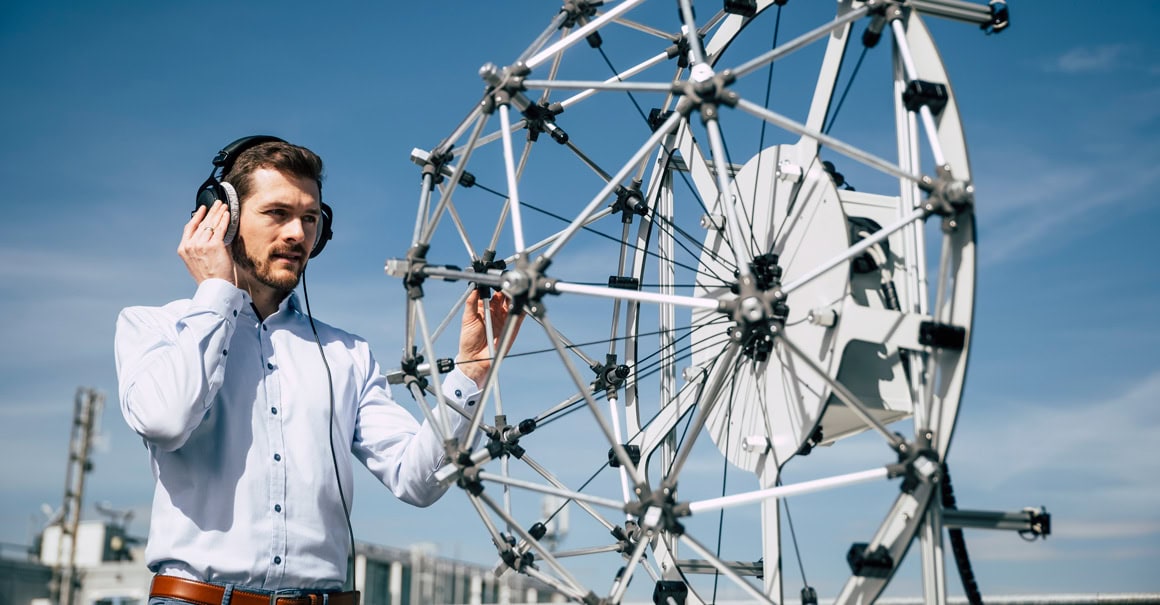Akustische Sensoren können Drohnen orten
