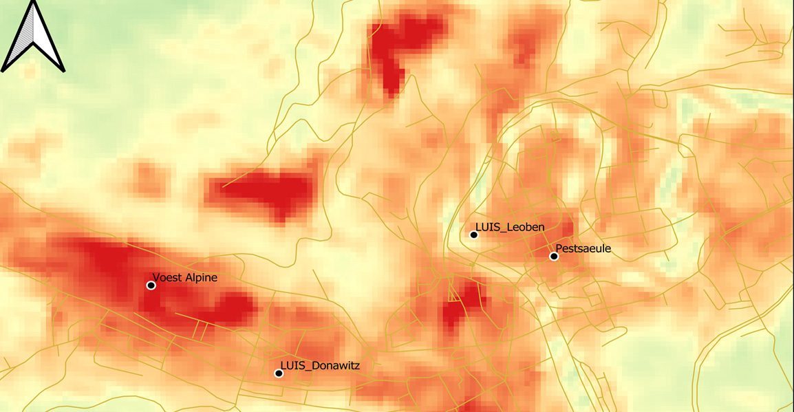 Hitzeinseln aus Fernerkundungsdaten