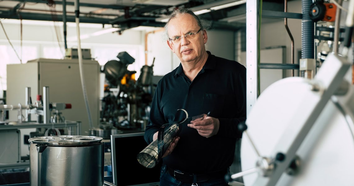 Herbert Gold forscht an unweltfreundlicher Elektronik.