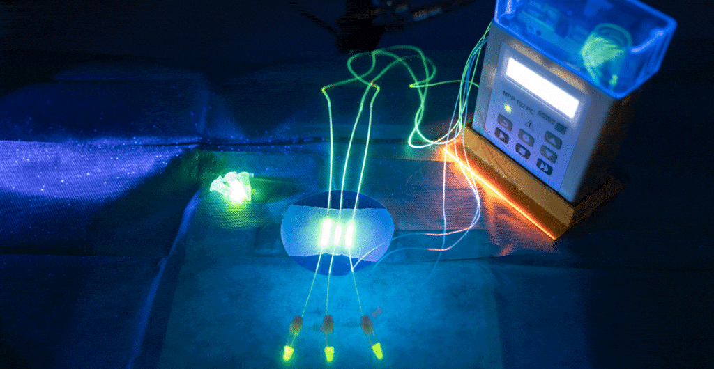 Laboraufbau der OFM-Technologie, Symbolbild für Tag der Erfinderinnen