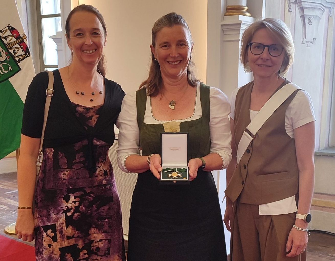 vlnr.: Ursula Palfinger (JR), Anja Haase (JR), Elke Kraker (MCL),
Credit: JOANNEUM RESEARCH / Palfinger