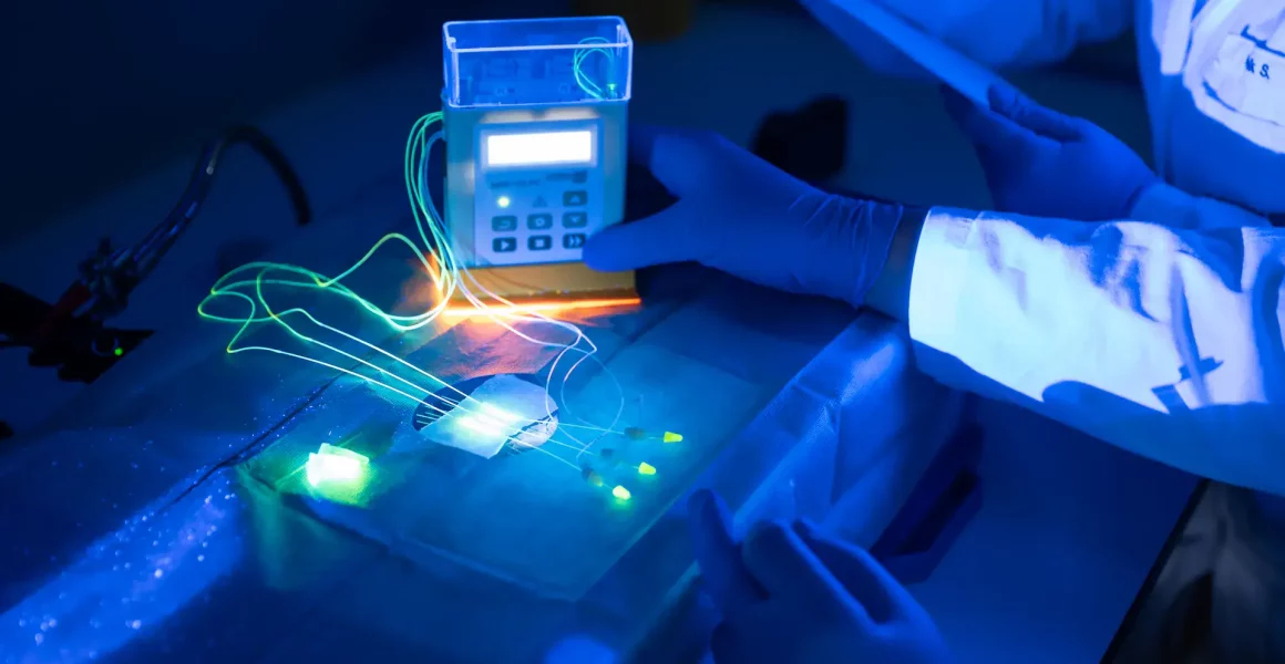 Laboraufbau für offene Mikroperfusion